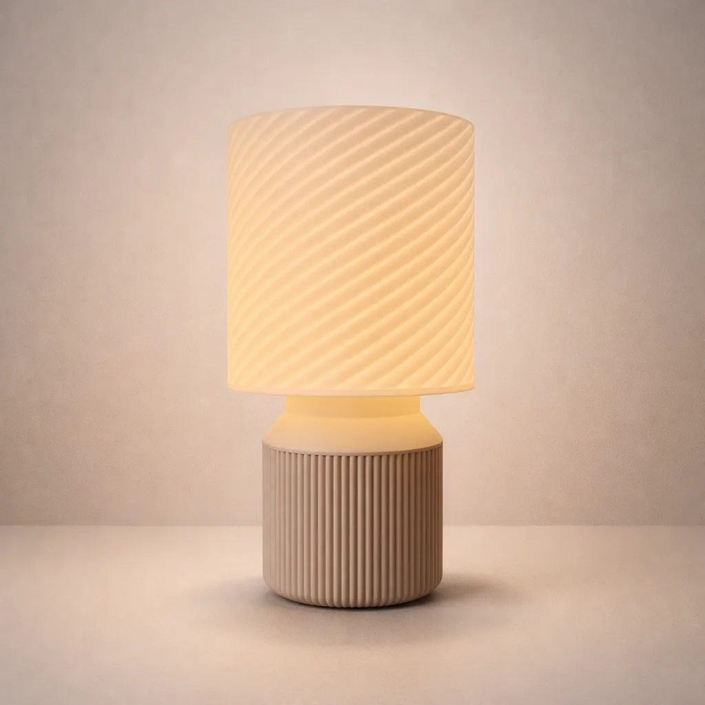 Harsio AuraTwist Lamp (White, Black)